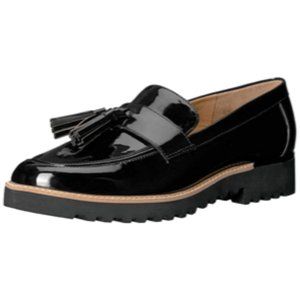 Franco Sarto Women's Carolynn Black Patent Loafer